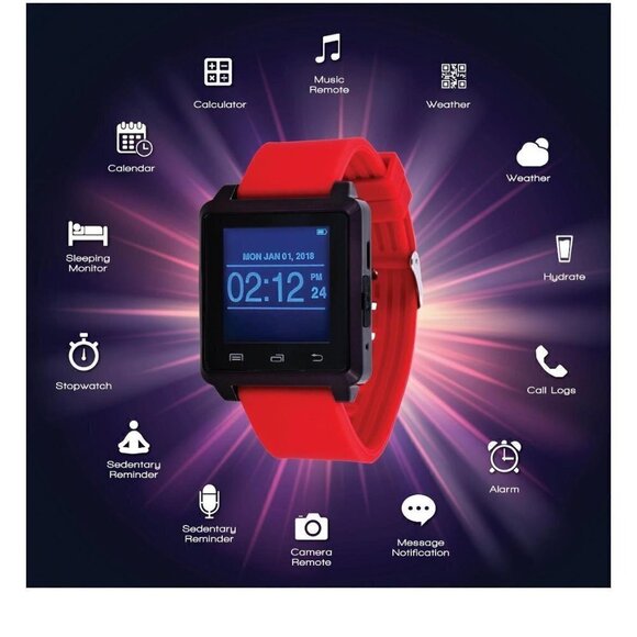 U.S. Polo Assn. Adult Unisex Smart Watch with Silicone Strap in Grey (US9696BU) - Picture 3 of 11